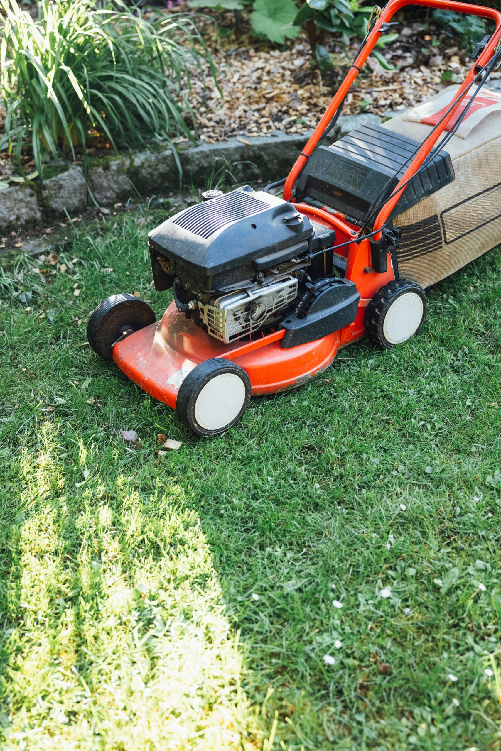 Gas-powered lawn mower ready for recycling under California’s new emission law